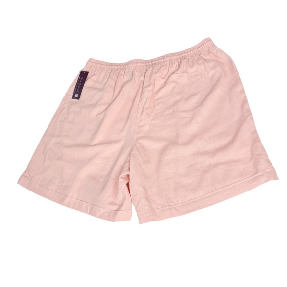 Gloria Vanderbilt Jenna Bermuda Shorts Pastel Pink Linen Size: 2X - Picture 4 of 12